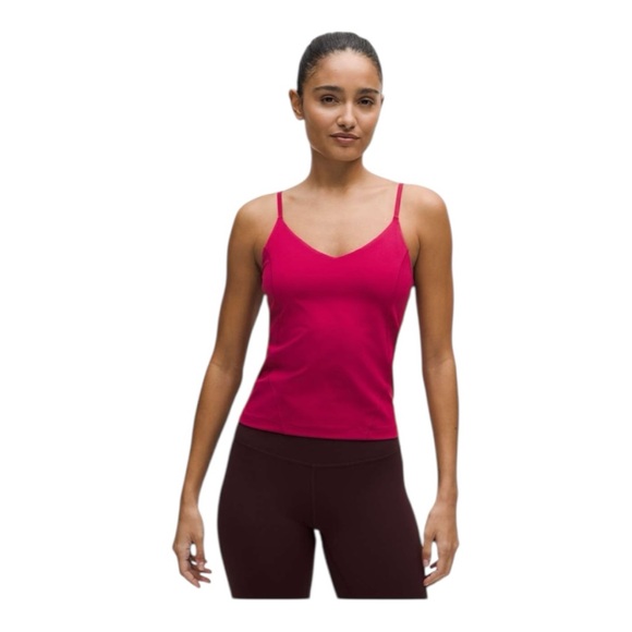 lululemon athletica Tops - Lululemon Align Waist-Length Cami Tank, C/D Cup, Magenta Smoke, Size 10 NWT